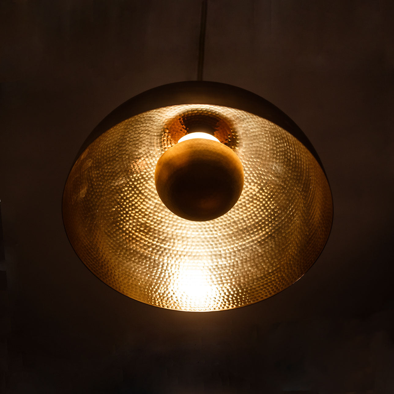 Dome lamp hand beaten thathera handicraft handbeaten pattern inside ceiling lamp lighting, hanging lamp, decor, lighting