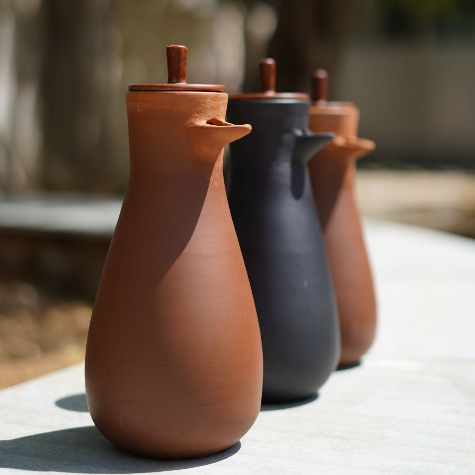 Tweet Jug ,Bottle, terracotta bottle, water bottle, tabletop accessory, earthenware