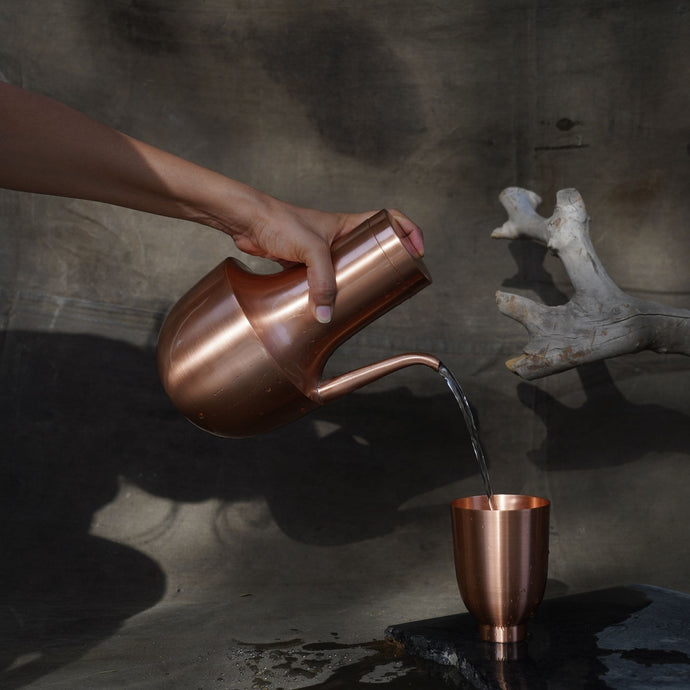 Siya Copper Jug Decor Serving & Dining Metal Craft