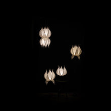 CI Floor Lamp Base With Lotus Lampshade L