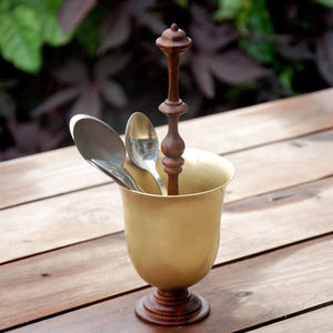 Suri Spoon Holder Home Objects Servin Handcraft, vintage spoon holder, ancient spoon holder, royal spoon holder, brass holder