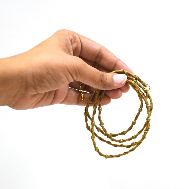 Dhokra Convertible Mask Chain ,Textiles & Accessories