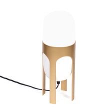 Ettore table lamp lighting aluminum opel glass handblown handcrafted, table lamp