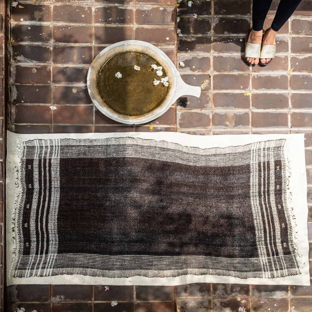 Namda Loi Handcrafted Rug Natural 6 x 3.25 Rugs Carpet Accessory