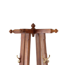 Harvard Coat Stand Furniture Apparels Accessories Shisham Wood Stainless Steel Cast brass