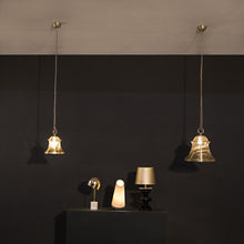 Wire bell lamp lighting wall ceiling hanging pendant brass, hanging lamp, ancient vintage lamp, unique hanging lamp