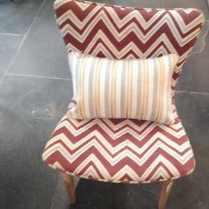 Cushion Cover Blue Gold Stripes 1732(12x18)