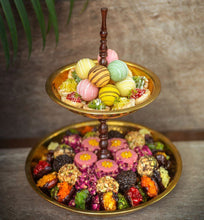 Suri Platter 2 Tier Home Objects Serving Table top Handcraft, ancient platter, vinatge platter, royal platter