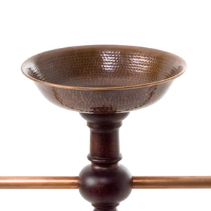 Jiva Towel rack Thathera kharadi bathroom organizer Furniture outdoors handcrafted hand beaten, hand turned, copper, wooden, organiser