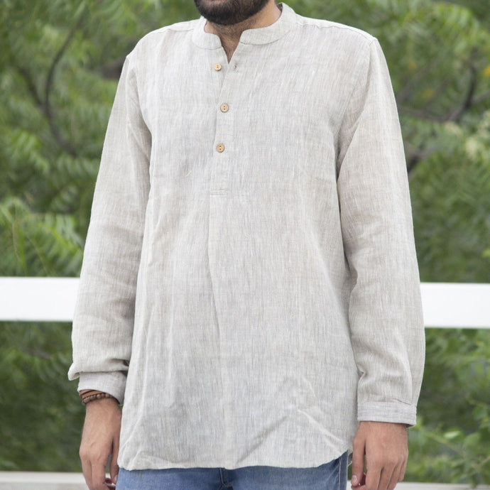 Kala Handspun Cotton Unisex Shirt Grey highly absorbent, soft, comfortable Apparels Accessories