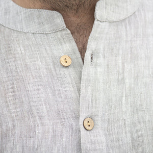 Kala Handspun Cotton Unisex Shirt Grey highly absorbent, soft, comfortable Apparels Accessories