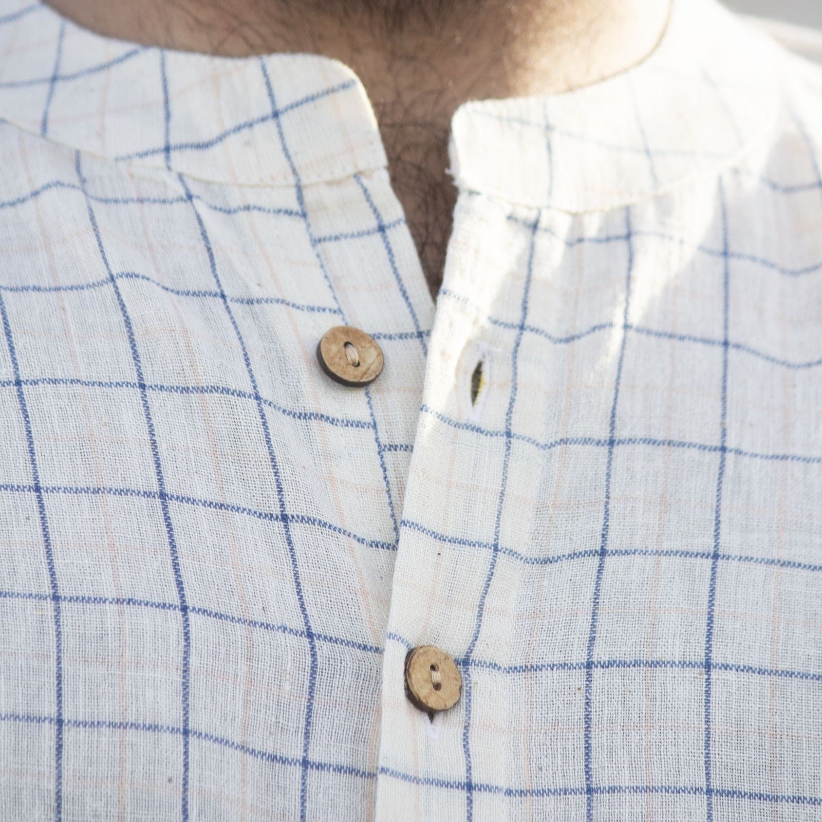 Kala Handspun Cotton Unisex Shirt PBOW Checks highly absorbent, soft, comfortable Apparels Accessories