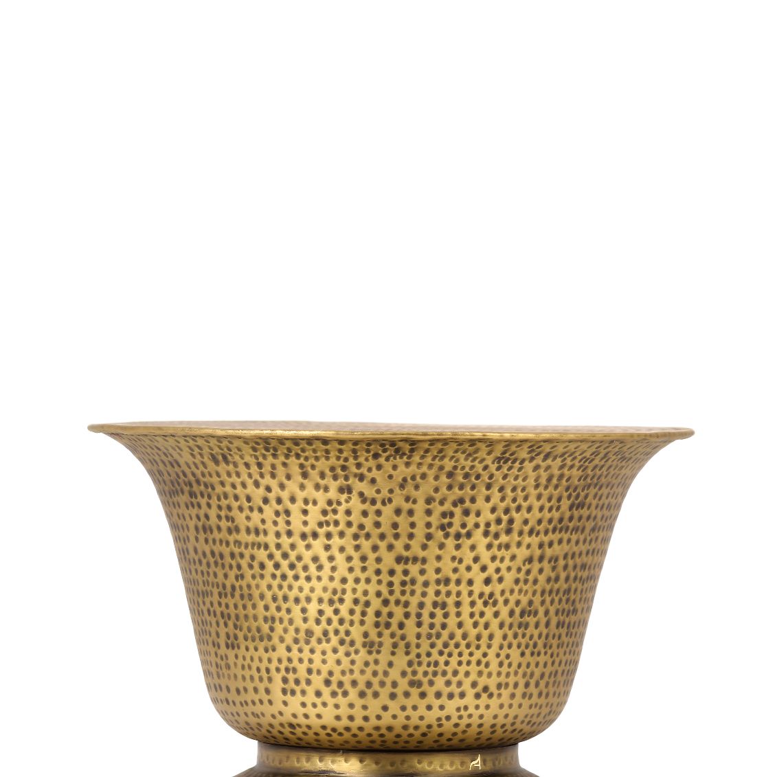Kalash Stool Brass Hand hammered metal seating Furniture Thathera Artisans, vintage stool, heritage, handmade,