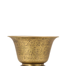 Kalash Stool Brass Hand hammered metal seating Furniture Thathera Artisans, vintage stool, heritage, handmade,