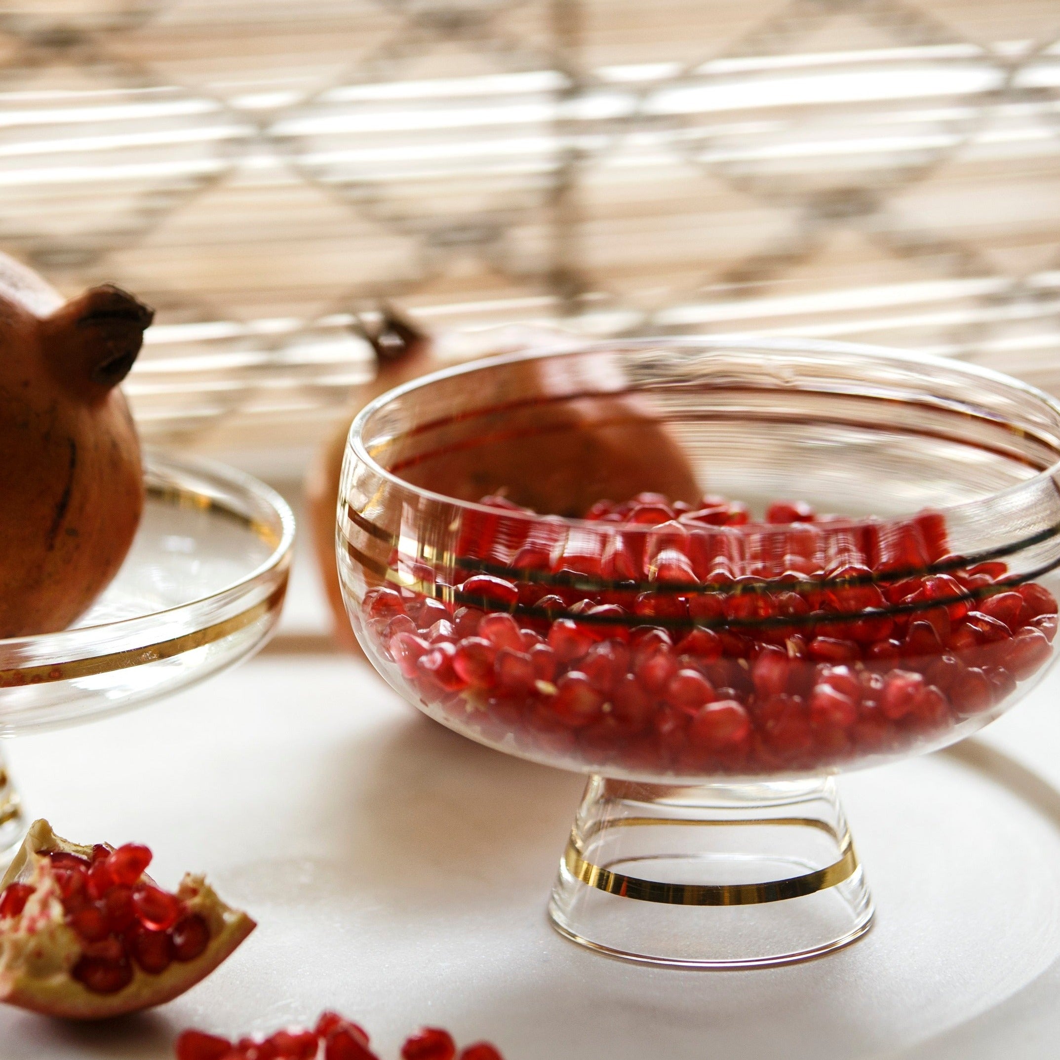Kimono Karafe and Bowl, glass vessel. 