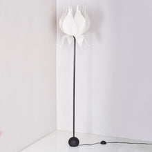 CI Floor Lamp Base With Lotus Lampshade L