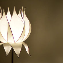 CI Floor Lamp Base With Lotus Lampshade L