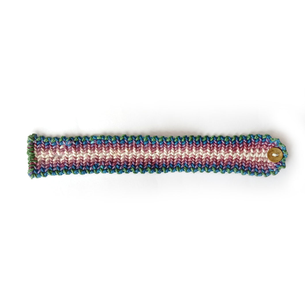 LuvAndTheBand Rakhi Handmade Colorful Braided Rakhi with Golden Button. Available in 6, 8, 10, 12 threads rakhi. Pattern Available Bird Mat Fish ZigZag Heart Slant Pride Multicolor.