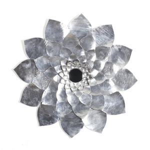 Luxe Me Lotus Mirror  Silver