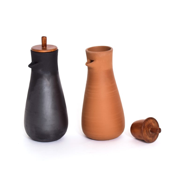 Tweet Jug ,Bottle, terracotta bottle, water bottle, tabletop accessory, earthenware