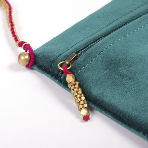 sling bag, pouch, handcrafted bag, makhmal bag