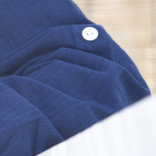 Malkha Handspun Cotton Unisex Shirt Indigo BlueWearable Stitched Garme Textile Weavingnt
