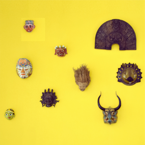 wall decoration, masks