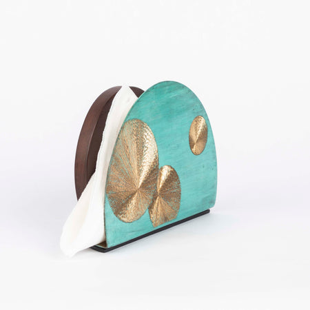 Mukhwaas supari Napkin Holder handcrafted in wood and hand etched patina naqqashi craft  home object serving table top napkin holder festive essential
