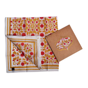 Naksha Hand Block Printed Pocket Square