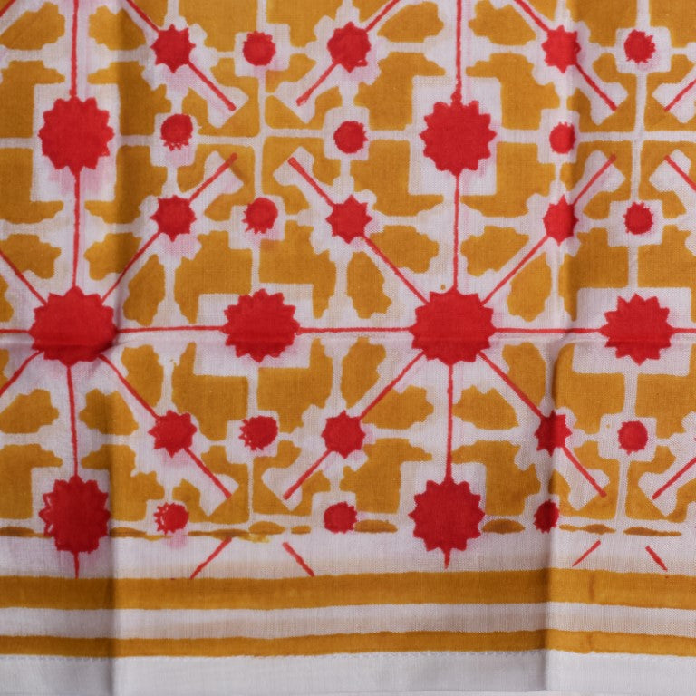 Naksha Hand Block Printed Pocket Square