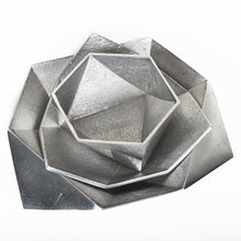 serving food, organizing your desk or displaying small objects, origami bowl aluminum, bowls, unique bowls, hand crafted