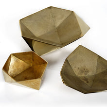 Origami Bowl Large Brass Home Obecjet
