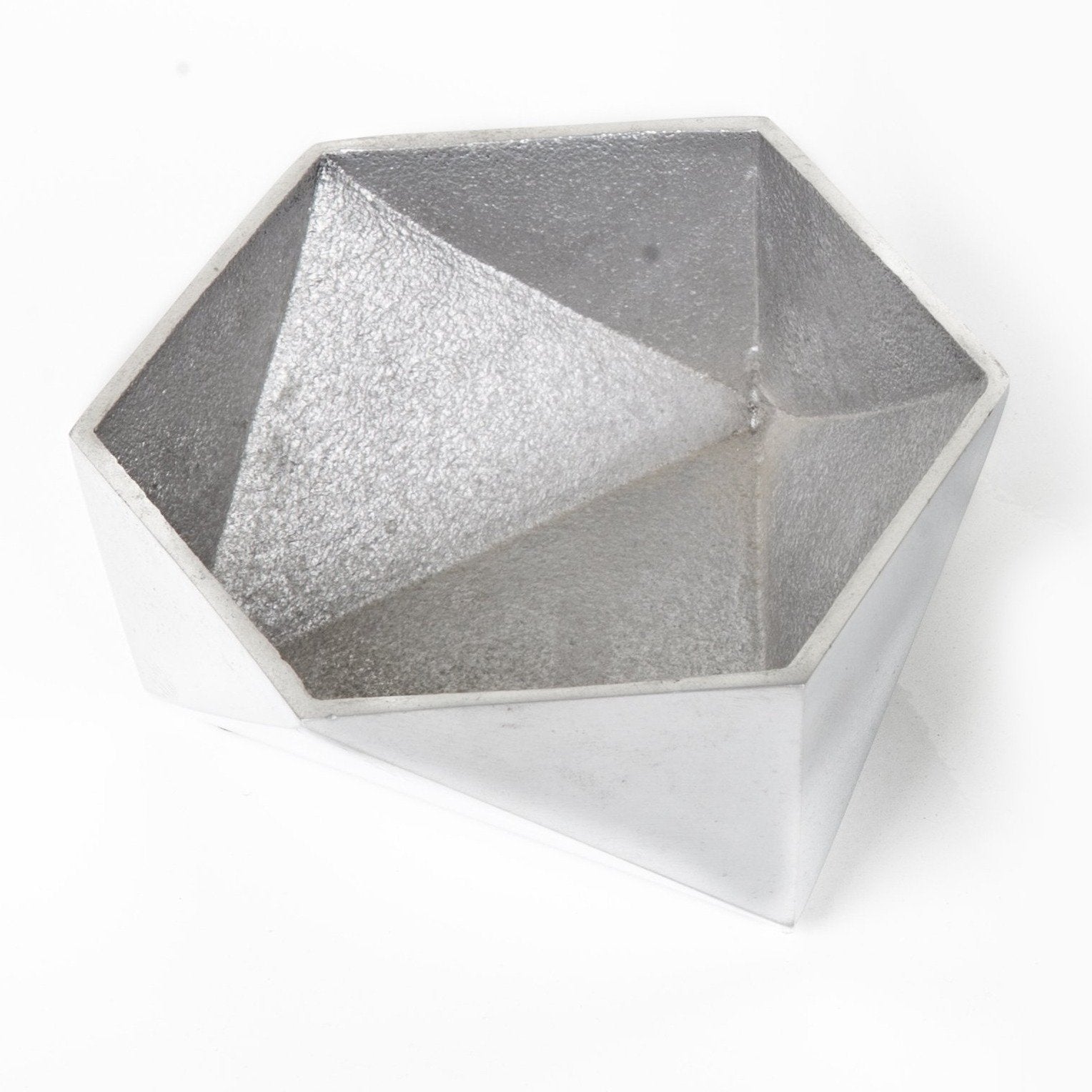 serving food, organizing your desk or displaying small objects, origami bowl aluminum, bowls, unique bowls, hand crafted