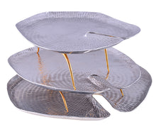Thathera artisan’s hand-hammer aluminum/copper, padma tray, handcrafted tray, wall decor 