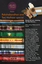 Bonds Of Love Real Heroes Navy Army Police Air Force Rakhi Velvet Embroidered Anchor Band, hand band, rakhi, crafted bands. handmade bands, best rakhis