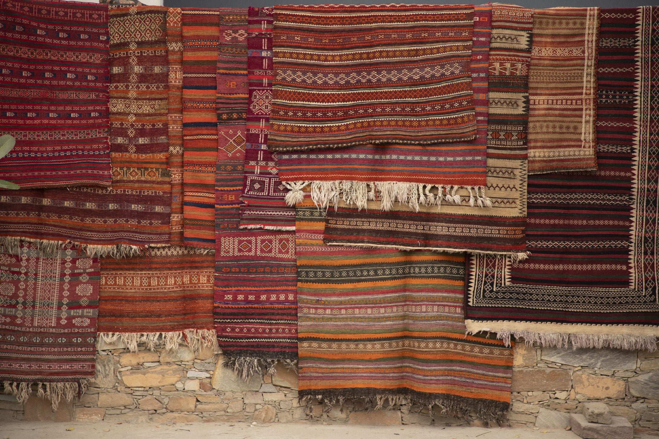 Kilm Rug Afghan Sao 2209X1066 Home textiles Rugs, Carpets