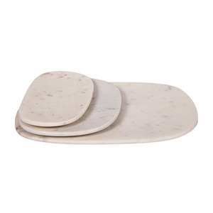 Reva platter handcrafted marble platter handmade in White marble & Bidasaar Brown Marble Home object serving dinnerware dinning
