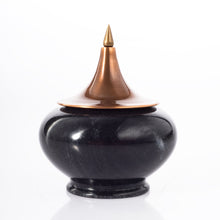 Spire collection jar L Marble Copper Cast Brass handturned Home decor Home Object table top Serving outdoors waterproof