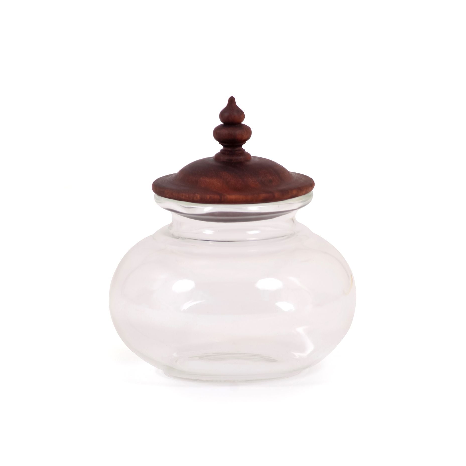 Jars, Indo-european shapes, handcrafted, laboratory glass, turned wooden lids, tradtional, decor, dining spaces, storage, serving, tabletop accessories, serving, storage