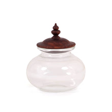 Jars, Indo-european shapes, handcrafted, laboratory glass, turned wooden lids, tradtional, decor, dining spaces, storage, serving, tabletop accessories, serving, storage