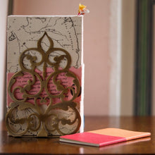 Sandook Bookend Votive Holder Stationery Desktop, book holder, ancient book holder, vintage book holder, hand crafted book holder