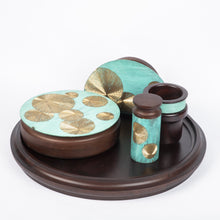 Mukhwaas supari  handcrafted in wood and hand etched patina naqqashi craft  home object serving table top spoon holder festive essential