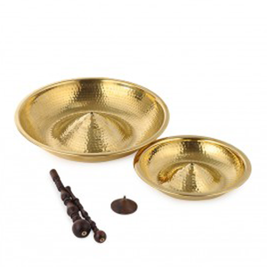 Suri Platter 2 Tier Home Objects Serving Table top Handcraft, ancient platter, vinatge platter, royal platter