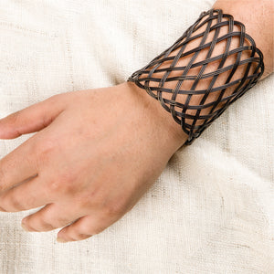 Tokri Cuff Long Ant Wearable Jewellery, hand cuff, black hand cuff, handcrafted hand cuff, bracelet