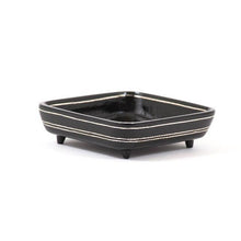 Tangram Bidri Lakeer Square box play at work handcrafted in bidri minimalist art like functionality zinc copper Home object serving table top stationery desktop organizer