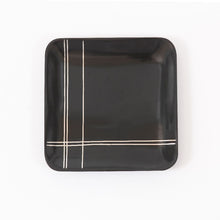 Tangram Bidri Lakeer Square lid coaster play at work handcrafted in bidri minimalist art like functionality zinc copper Home object serving table top stationery desktop organizer