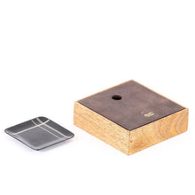 Tangram Bidri Lakeer Square lid coaster play at work handcrafted in bidri minimalist art like functionality zinc copper Home object serving table top stationery desktop organizer