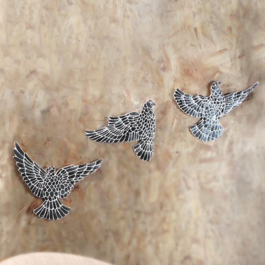 thikri dove, wall decoration, mirror wall decor, pigeon dove decoration, ancient vintage handcrafted home decor