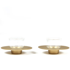Ufo Cup Saucer Set of 2 ,Decor Dining Glass Casting