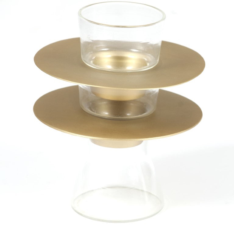 Ufo Cup Saucer Set of 2 w/ Mini Jar, Decor Dining, Glass Casting